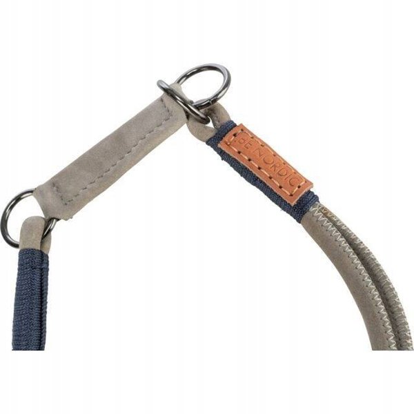 BE NORDIC, περιλαίμιο για σκύλο, γκρι, δερμάτινο, XS–S: 30 cm/5 mm