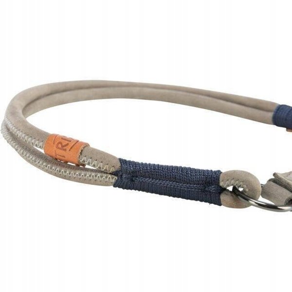 BE NORDIC, περιλαίμιο για σκύλο, γκρι, δερμάτινο, XS–S: 30 cm/5 mm
