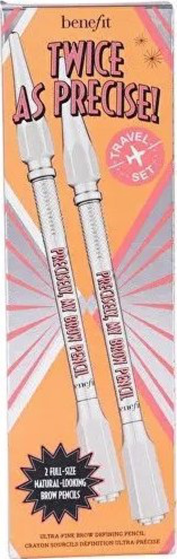 BENEFIT_SET Precisely My Brow R58 Warm Deep Brown μολύβια μακιγιάζ 2x0.08g