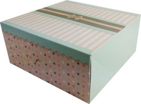 Κουτί Για Κέικ Beniamin 230x230x105mm από Χαρτόνι - 5 Τεμάχια