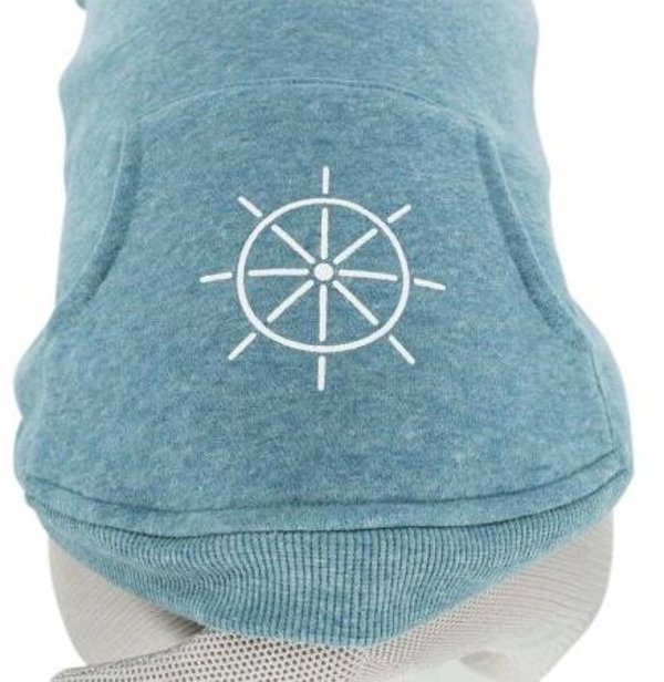 BE NORDIC Flensburg bluza z kapturem, petrol, L: 62 cm