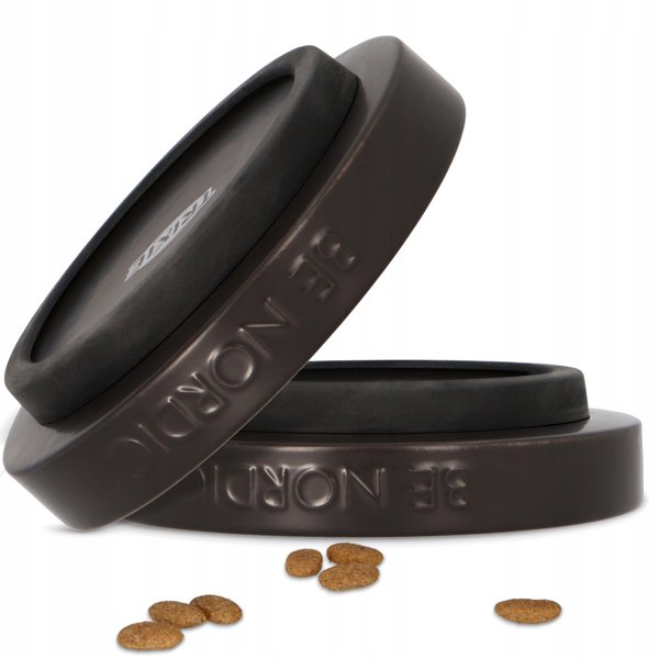 BE NORDIC, miska, dla kota, czarna, ceramika/guma, 0,3 l/o 16 cm
