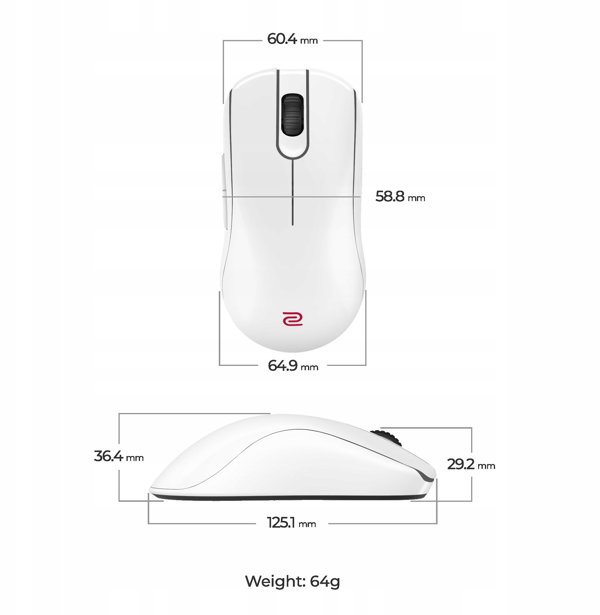 BENQ Zowie Mouse Gaming Gear FK2-DW Glossy