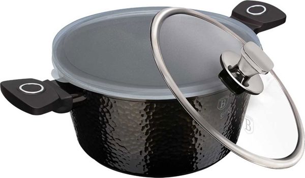 Berlinger Haus Primal Gloss Κατσαρόλα 24cm, Σφυρήλατο Αλουμίνιο με Επίστρωση Τιτανίου, Μαύρη
