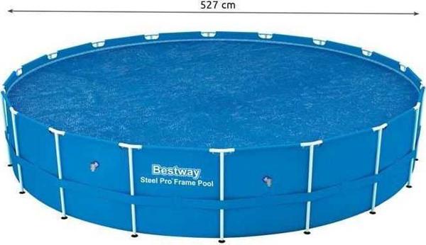 Bestway Ηλιακό Κάλυμμα Πισίνας 549cm (58173) - Θερμομονωτικό Κάλυμμα Προστασίας για Πισίνες