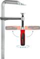 Bessey BESSEY all-steel screw GZ-KG 300/120 - GZ30-12KG