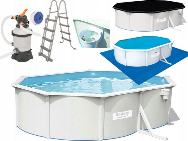 Πισίνα με σκελετό Bestway Hydrium 500x360cm 10 σε 1 (56586)