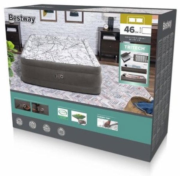 Bestway Dmuchany Materac 203 x 152 x 46 cm Bestway 67486