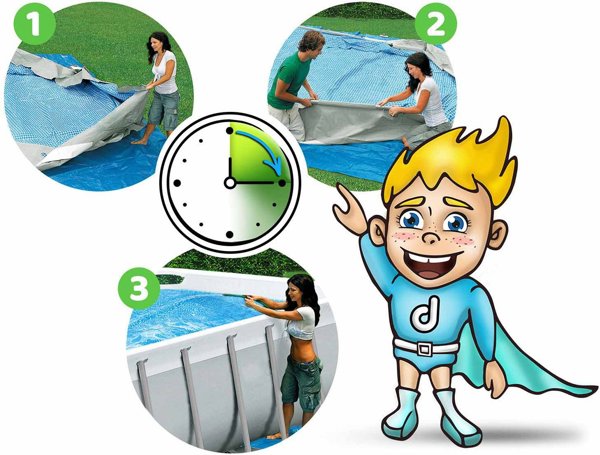Bestway Πισίνα με Πλαίσιο 18FT 549x274x122 cm SteelPRO