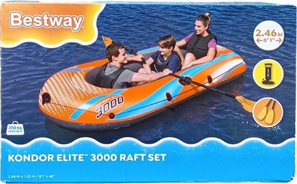 Bestway Dmuchany Ponton - Bestway 122x246cm do 200kg