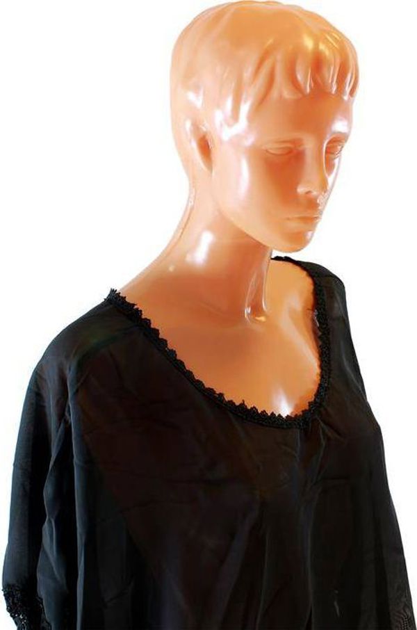 Best Fashion Τοπ από μουσελίνα, μαύρο, one size
