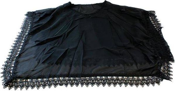 Best Fashion Τοπ από μουσελίνα, μαύρο, one size