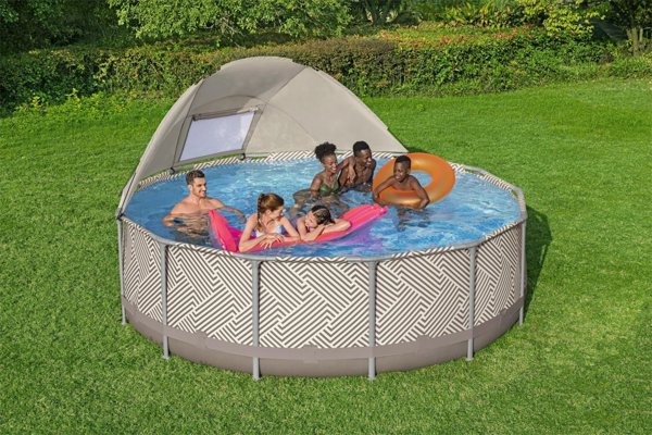 Bestway Πισίνα κήπου με σκελετό και σκίαστρο 396 x 107 cm Bestway 561FY