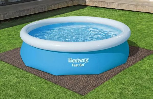Bestway Προστατευτικό Δαπέδου Πισίνας, Σετ 12 Τεμάχια, 50 x 50 εκ.