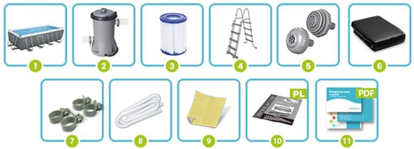 Bestway πισίνα με σκελετό Steel Pro MAX™ 488 x 244 x 122 cm