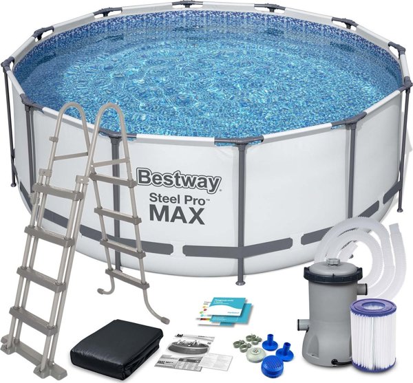 Πισίνα κήπου Bestway με σκελετό 396 x 122 cm 5618W