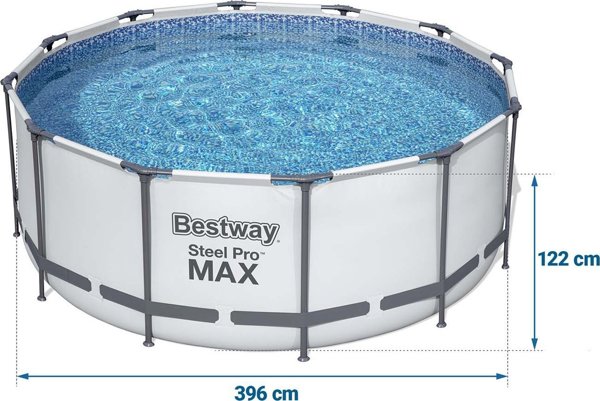 Πισίνα κήπου Bestway με σκελετό 396 x 122 cm 5618W