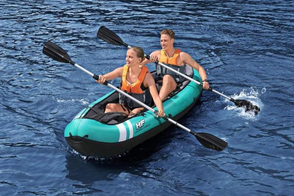 Bestway Hydro-Force Ventura X2 Καγιάκ 2 Ατόμων, 330x94x48 cm, Ανθεκτικό PVC με Κουπιά, 65052