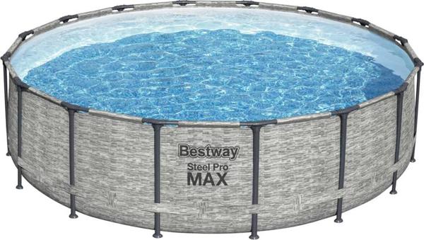 Bestway Πισίνα Power Steel, στρογγυλή, 488x122 cm