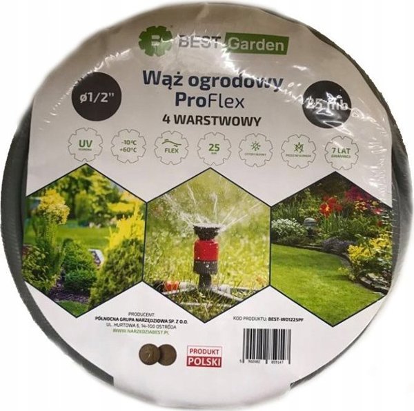 BEST GARDEN Λάστιχο κήπου 1/2” 50m PRO FLEX BEST GARDEN
