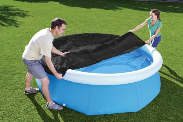 Bestway Κάλυμμα για Πισίνα Fast Set 244cm - Προστατευτικό Κάλυμμα από PE για Πισίνες 8ft