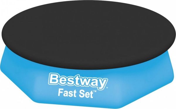 Bestway Κάλυμμα για Πισίνα Fast Set 244cm - Προστατευτικό Κάλυμμα από PE για Πισίνες 8ft