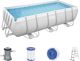 Πισίνα κήπου Bestway Frame, 404 x 201 x 100 cm, 6478 l, Power Steel + αντλία φίλτρου + σκάλα