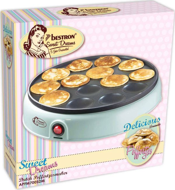 Bestron Bestron Συσκευή για ολλανδικά poffertjes APFM700SDM, 800 W