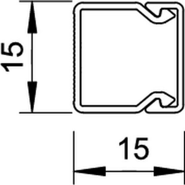 Bettermann Kanal instalacyjny 15x15 WDK15015GR szary