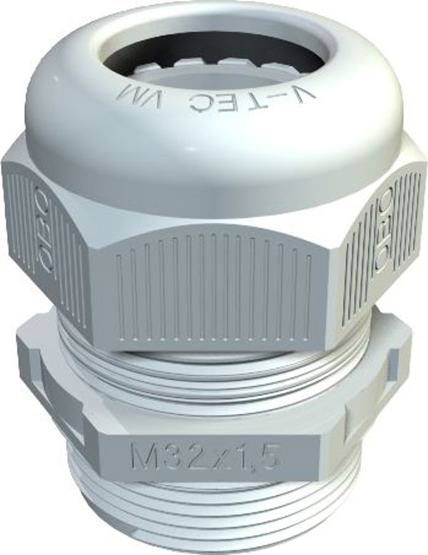 Bettermann Dlawica kablowa poliamidowa M16 IP68 V-TEC VM16 jasnoszara