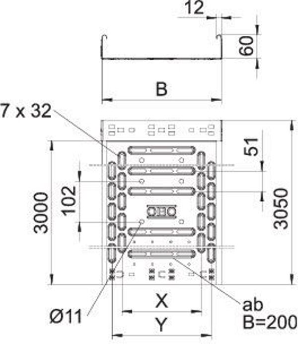 Bettermann Korytko kablowe perforowane 200x60 grubosc 0,75mm RKSM 620 FS 3m