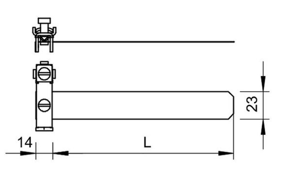 Bettermann Obejma uziemiajaca 3/8" do 1 i 1/2"