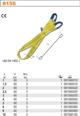 Beta Tools Ιμάντας Ανύψωσης 3000kg 1m, Πολυεστερικός, ROBUR 8156/1M