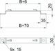 Bettermann Uchwyt dystansowy do korytka siatkowego B300mm St FS DBLG 20 300 FS (6015670)