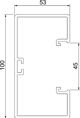 Bettermann Κανάλι κάτω από περβάζι 53 x 100 Rapid λευκό