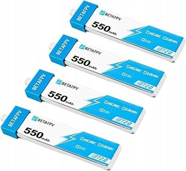 BetaFPV BT2.0 σετ 4 μπαταριών 550mAh 1S για drones 3.8V