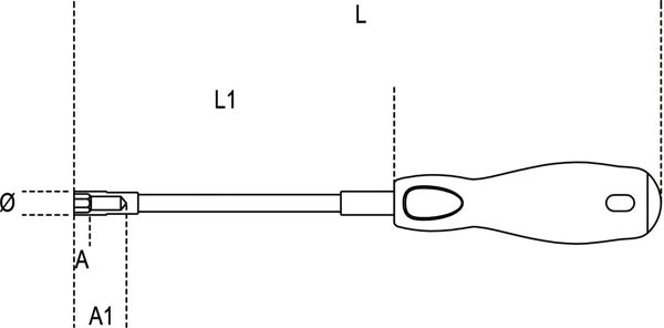 Beta Tools Ελαστικό κλειδί καρυδάκι με λαβή 7 mm (009430307)