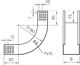 Bettermann Luk pionowy korytka 90 stopni 300 x 60 RBV 630 S FS