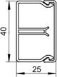 Bettermann Kanal instalacyjny z przegroda WDK-N25040RW 40x25mm bialy