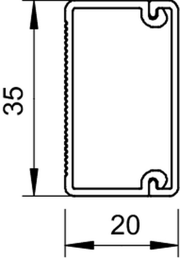 Bettermann Kanal instalacyjny WDK20035RW 35x20mm bialy