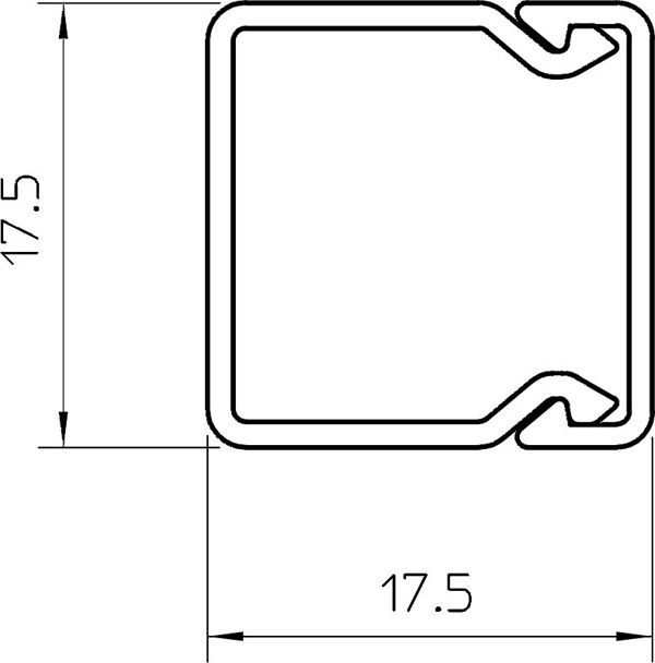 Bettermann Kanal instalacyjny bezhalogenowy bialy 20 x 20mm 2m