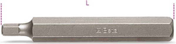 Beta Tools Μύτη κατσαβιδιού εξαγωνικού άξονα 12 x 75mm (BE867PEL-12)