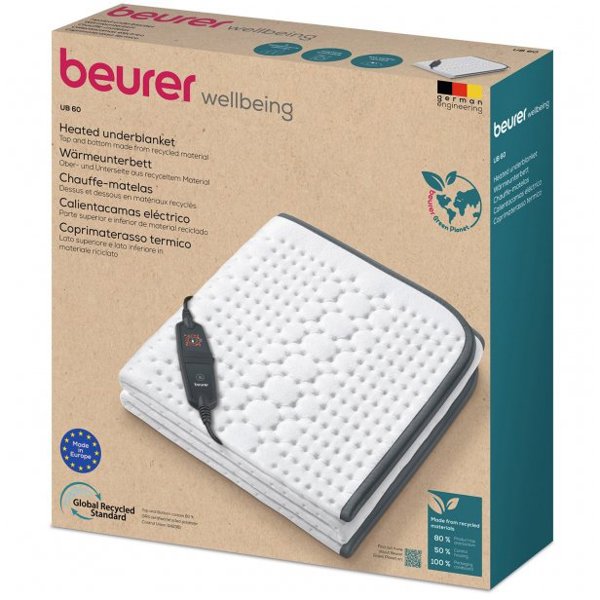 Beurer UB 60 Green Planet Θερμαινόμενο Υπόστρωμα 150x80cm