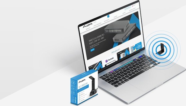 ΑΣΥΡΜΑΤΗ ΚΑΡΤΑ ΔΙΚΤΥΟΥ WIFI LANBERG NC-3000-WI USB 3.0 AX3000 TRI-BAND 2 ΕΣΩΤΕΡΙΚΕΣ ΚΕΡΑΙΕΣ