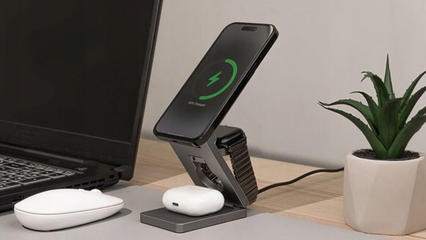 Vega Ασύρματος Φορτιστής 3 σε 1 Proove Titan Volt, MagSafe Qi για Smartphone, Smartwatch & Ακουστικά