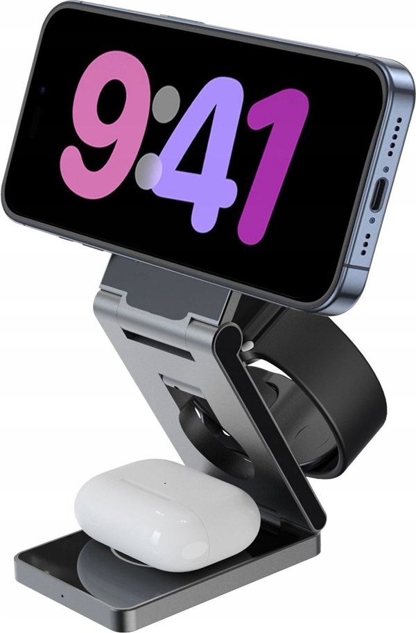 Vega Ασύρματος Φορτιστής 3 σε 1 Proove Titan Volt, MagSafe Qi για Smartphone, Smartwatch & Ακουστικά