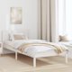 Bialy stelaz lozka z sosny Bialy Lite drewno sosnowe 90 x 190 cm