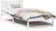 Bialy stelaz lozka z sosny Bialy Lite drewno sosnowe 90 x 190 cm