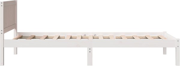 Bialy stelaz lozka z sosny Bialy Lite drewno sosnowe 90 x 190 cm
