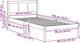Bialy stelaz lozka z sosny Bialy Lite drewno sosnowe 90 x 190 cm